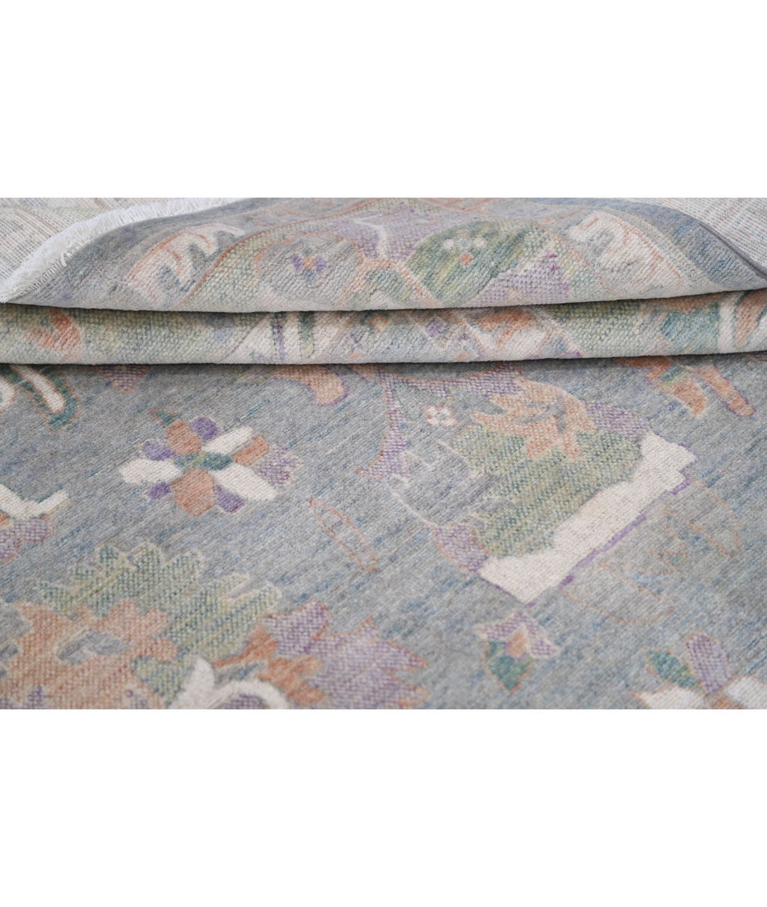 Power Loomed Lily Wool Rug 8' 10" X 11' 10" 8' 10" X 11' 10" (269 X 361) / Grey / Green