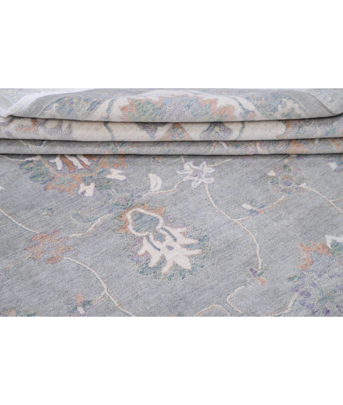 Power Loomed Lily Wool Rug 8' 10" X 11' 11" 8' 10" X 11' 11" (269 X 363) / Grey / Ivory