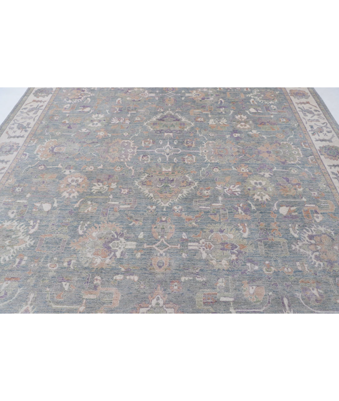 Power Loomed Lily Wool Rug 8' 11" X 11' 11" 8' 11" X 11' 11" (272 X 363) / Grey / Ivory