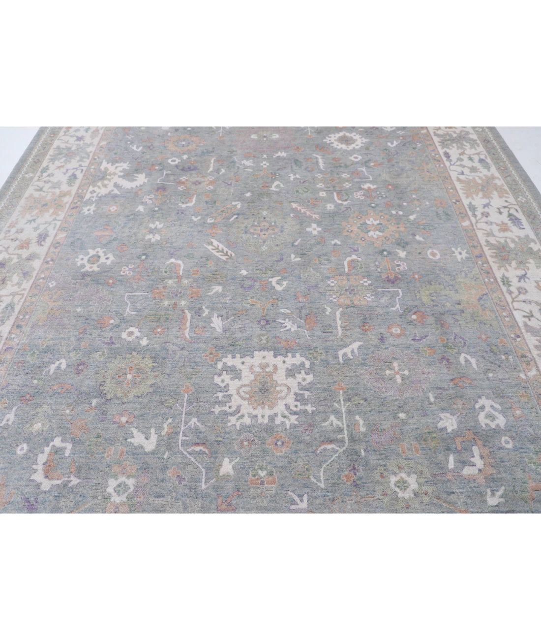 Power Loomed Lily Wool Rug 8' 11" X 11' 10" 8' 11" X 11' 10" (272 X 361) / Grey / Ivory