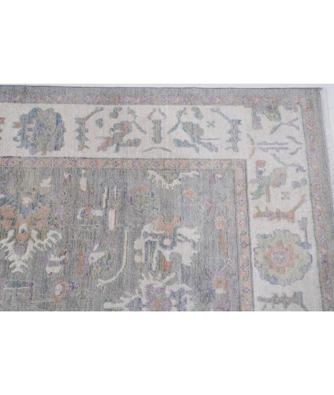 Power Loomed Lily Wool Rug 8' 10" X 12' 0" 8' 10" X 12' 0" (269 X 366) / Grey / Ivory