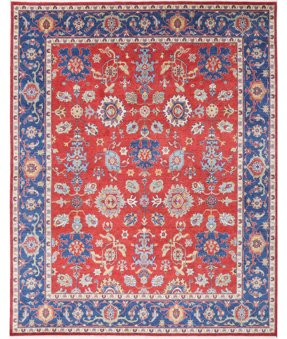 Power Loomed Mahal Wool Rug 7' 10" X 10' 1" 7' 10" X 10' 1" (239 X 307) / Grey / Grey