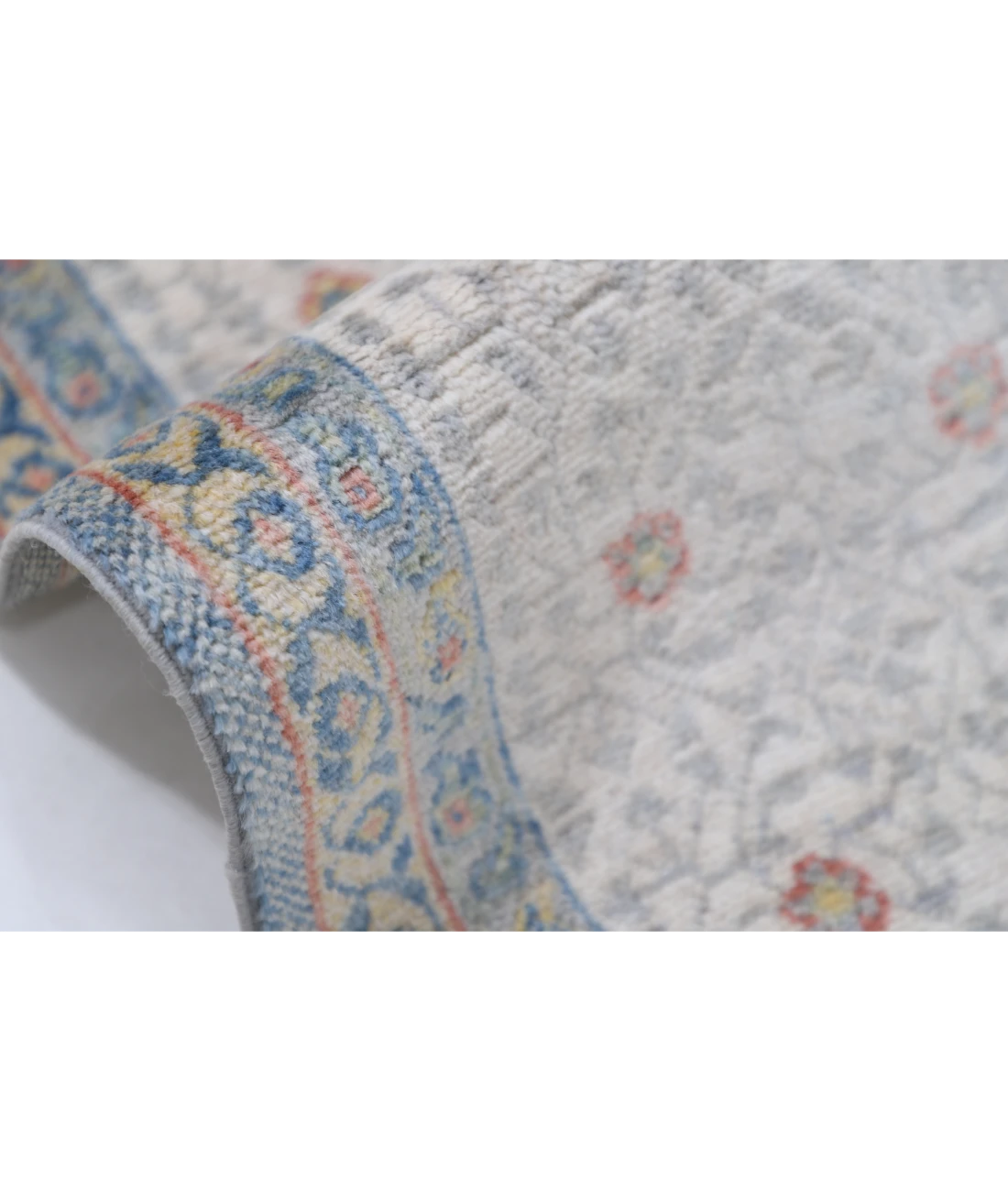 Power Loomed Mamluk Wool Rug 8' 10" X 11' 10" 8' 10" X 11' 10" (269 X 361) / Blue / Ivory