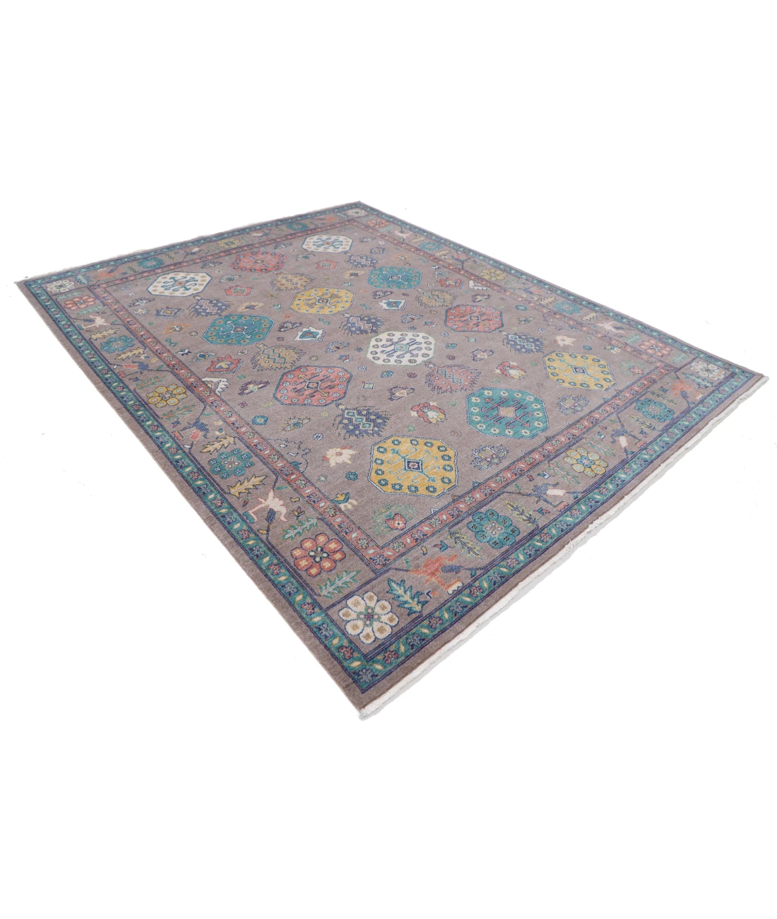 Power Loomed Pasha Wool Rug 7' 11" X 10' 0" 7' 11" X 10' 0" (241 X 305) / Brown / Brown