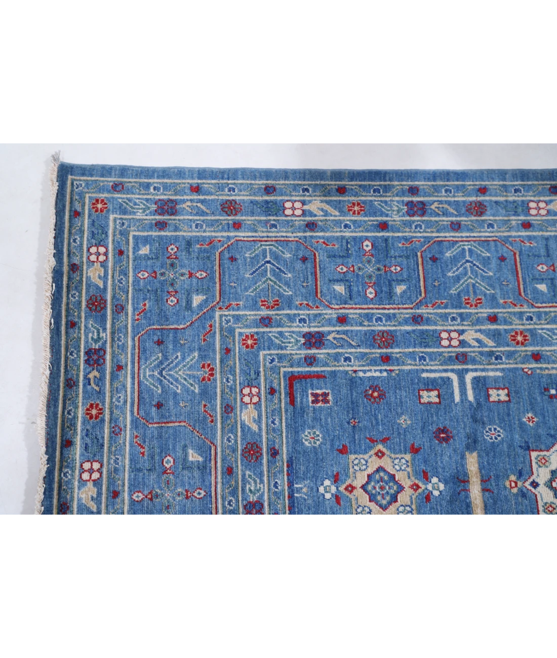 Power Loomed Pasha Wool Rug 8' 1" X 11' 7" 8' 1" X 11' 7" (246 X 353) / Blue / Blue