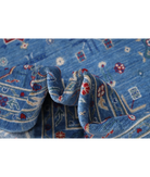 Power Loomed Pasha Wool Rug 8' 1" X 11' 7" 8' 1" X 11' 7" (246 X 353) / Blue / Blue
