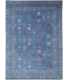 Power Loomed Pasha Wool Rug 8' 1" X 11' 7" 8' 1" X 11' 7" (246 X 353) / Blue / Blue