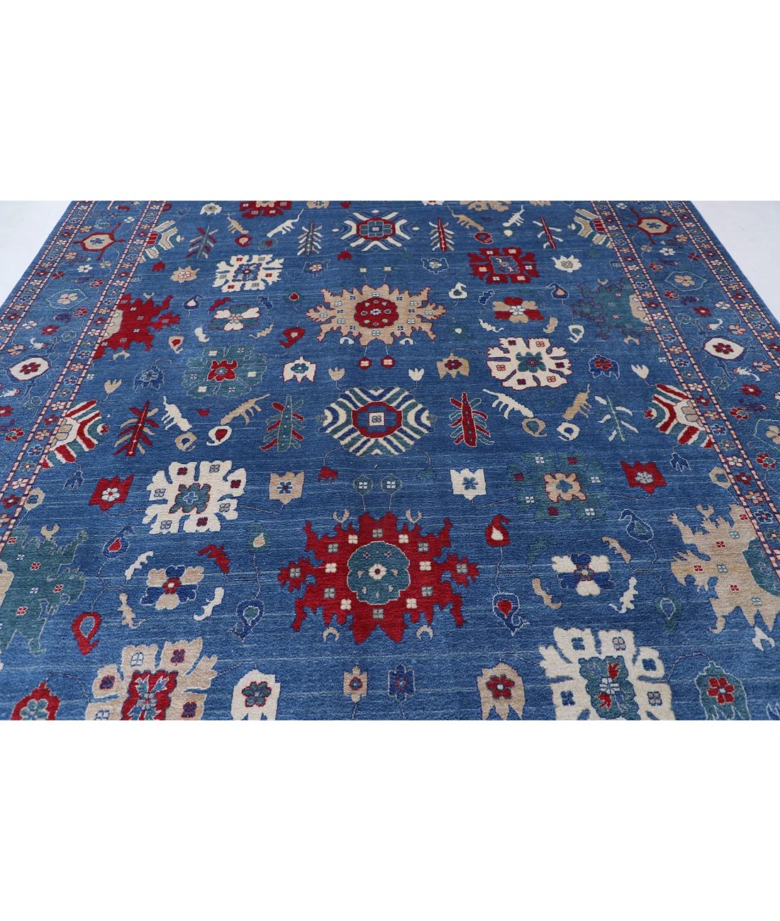 Power Loomed Pasha Wool Rug 9' 3" X 12' 0" 9' 3" X 12' 0" (282 X 366) / Blue / Blue