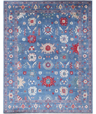 Power Loomed Pasha Wool Rug 9' 4" X 12' 0" 9' 4" X 12' 0" (284 X 366) / Blue / Blue