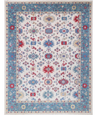 Power Loomed Pasha Wool Rug 9' 1" X 12' 0" 9' 1" X 12' 0" (277 X 366) / Ivory / Blue