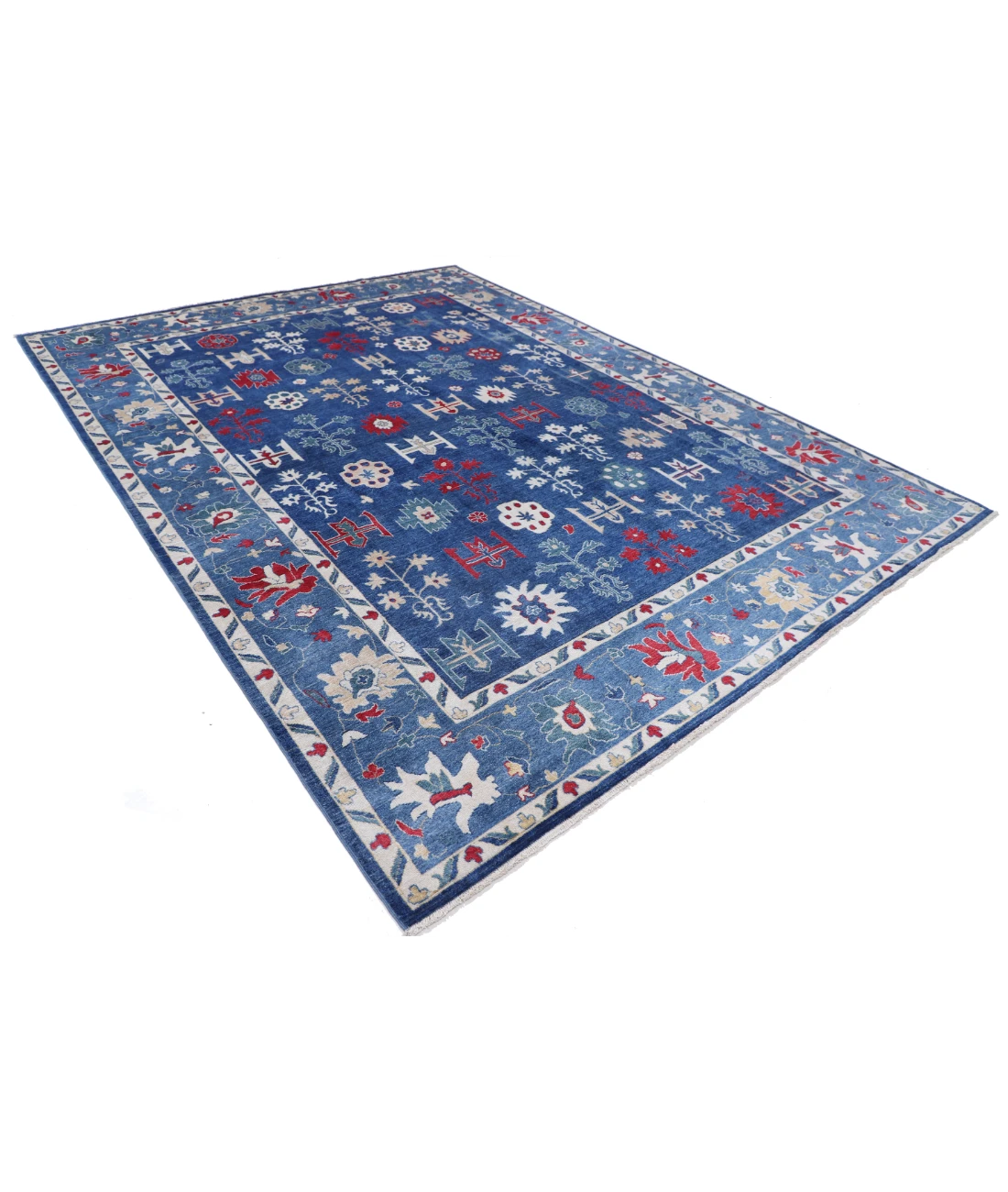 Power Loomed Pasha Wool Rug 8' 10" X 12' 0" 8' 10" X 12' 0" (269 X 366) / Blue / Blue