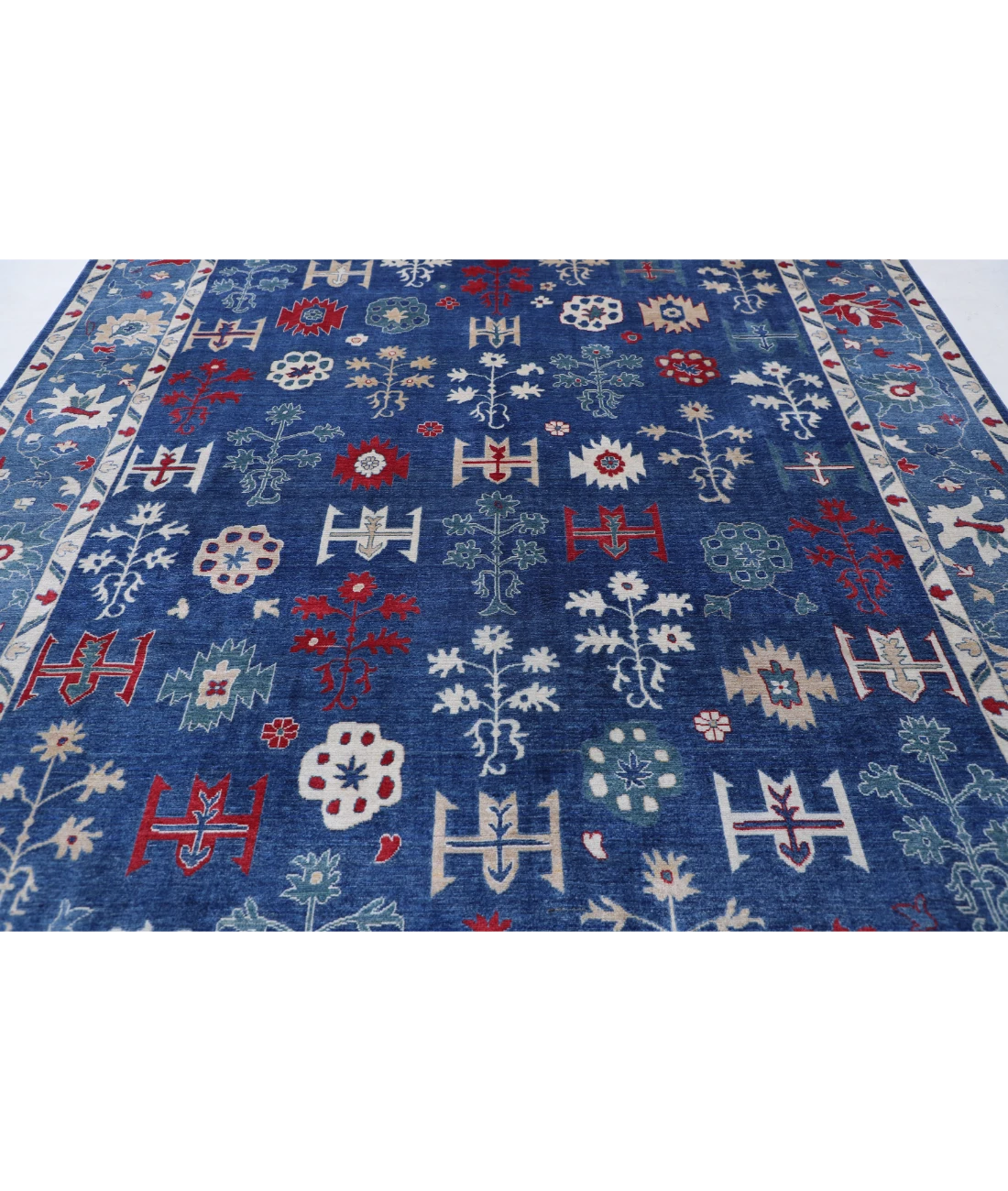 Power Loomed Pasha Wool Rug 8' 10" X 12' 0" 8' 10" X 12' 0" (269 X 366) / Blue / Blue