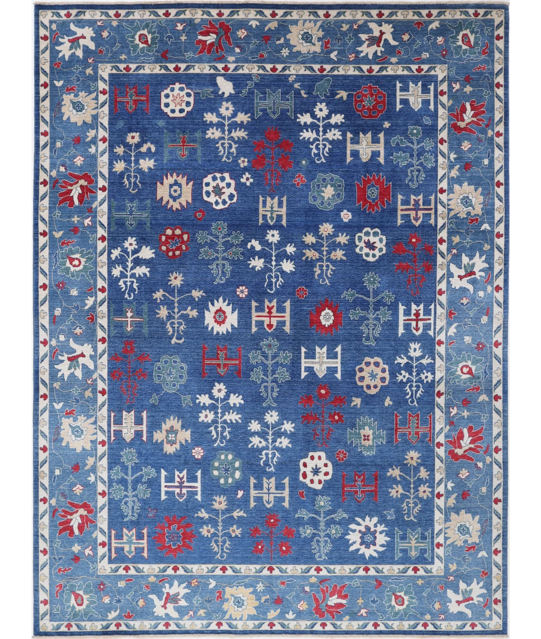 Power Loomed Pasha Wool Rug 8' 10" X 12' 0" 8' 10" X 12' 0" (269 X 366) / Blue / Blue