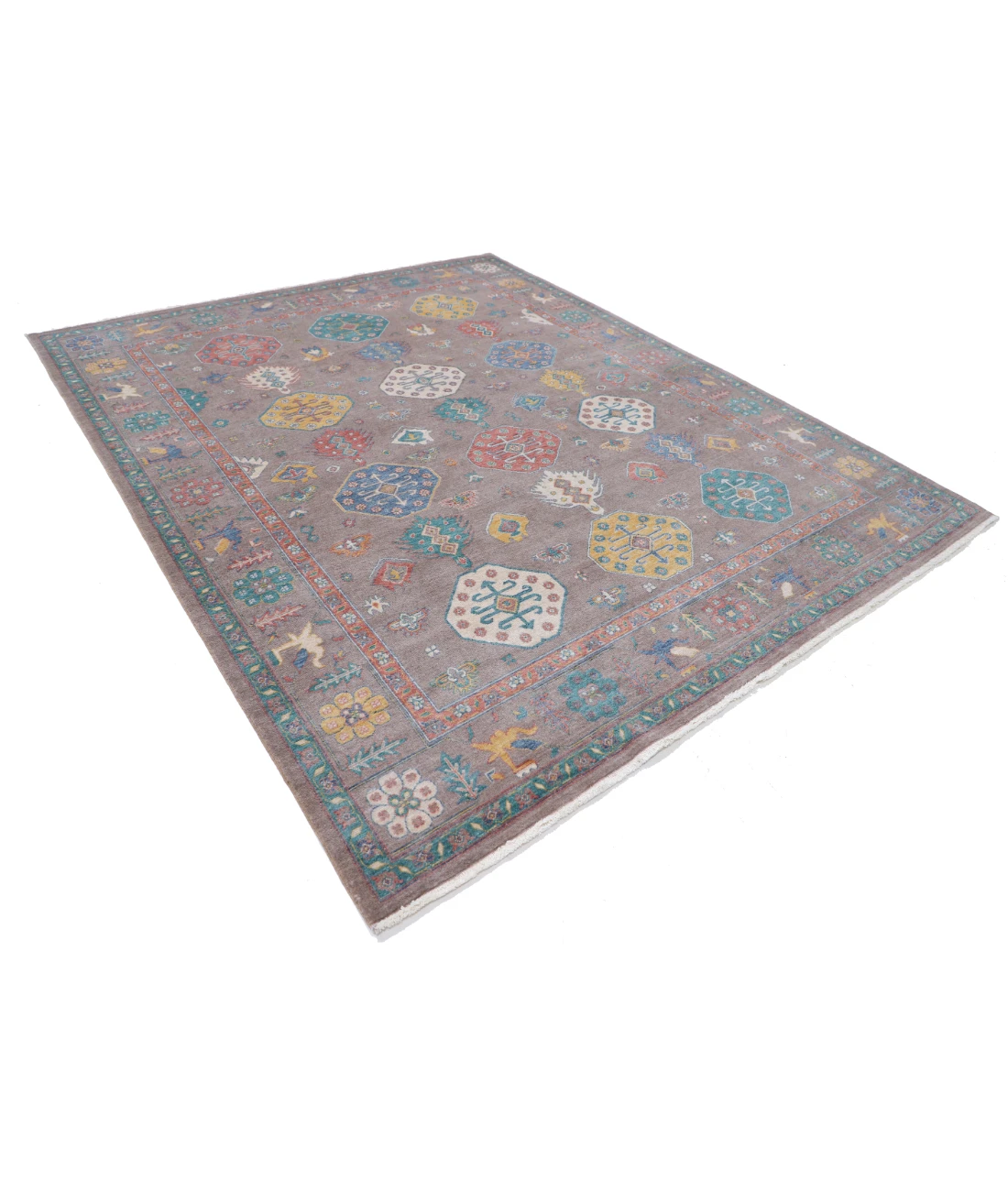 Power Loomed Pasha Wool Rug 7' 11" X 9' 11" 7' 11" X 9' 11" (241 X 302) / Brown / Brown