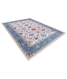 Power Loomed Pasha Wool Rug 9' 2" X 12' 0" 9' 2" X 12' 0" (280 X 366) / Ivory / Blue