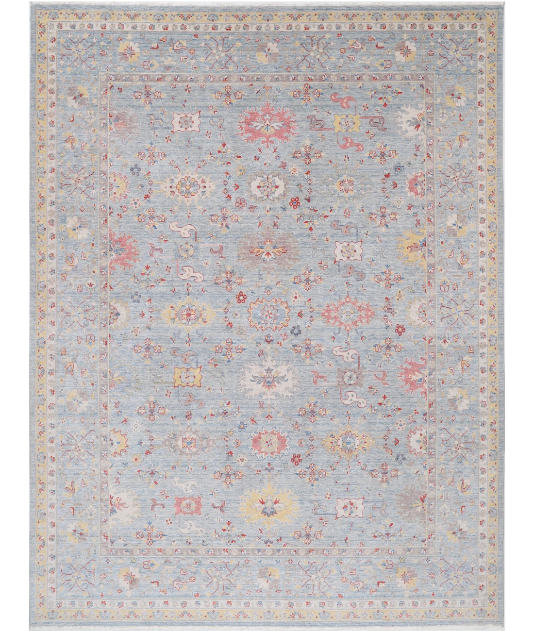 Power Loomed Pasha Wool Rug 8' 1" X 10' 1" 8' 1" X 10' 1" (246 X 307) / Blue / Blue