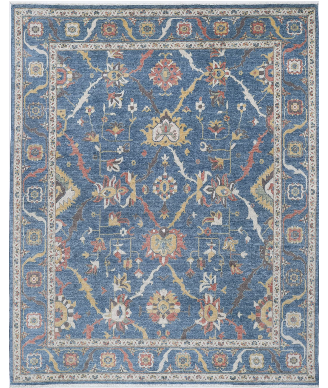 Power Loomed Pasha Wool Rug 8' 0" X 9' 11" 8' 0" X 9' 11" (244 X 302) / Blue / Blue