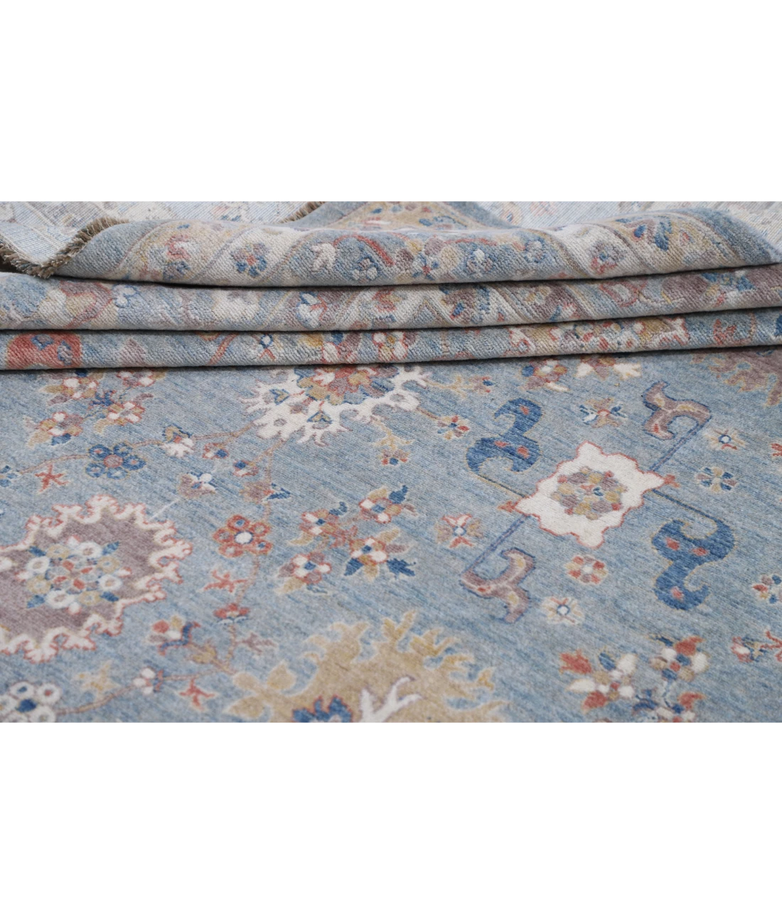Power Loomed Pasha Wool Rug 11' 10" X 14' 9" 11' 10" X 14' 9" (361 X 450) / Blue / Blue