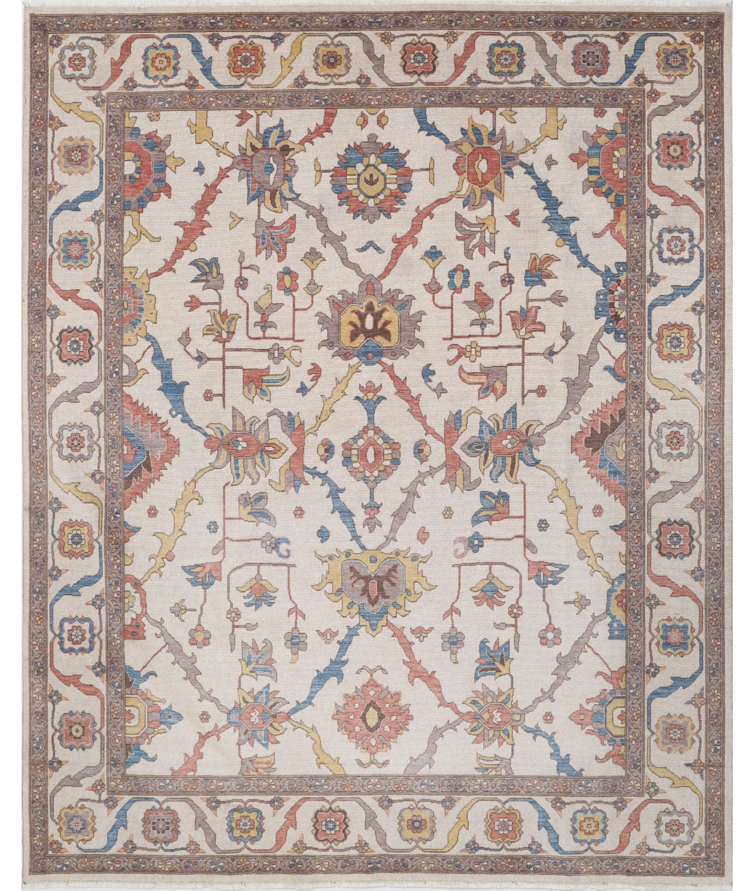 Power Loomed Pasha Wool Rug 7' 10" X 10' 0" 7' 10" X 10' 0" (239 X 305) / Ivory / Ivory