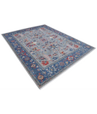 Power Loomed Pasha Wool Rug 7' 11" X 10' 0" 7' 11" X 10' 0" (241 X 305) / Grey / Blue