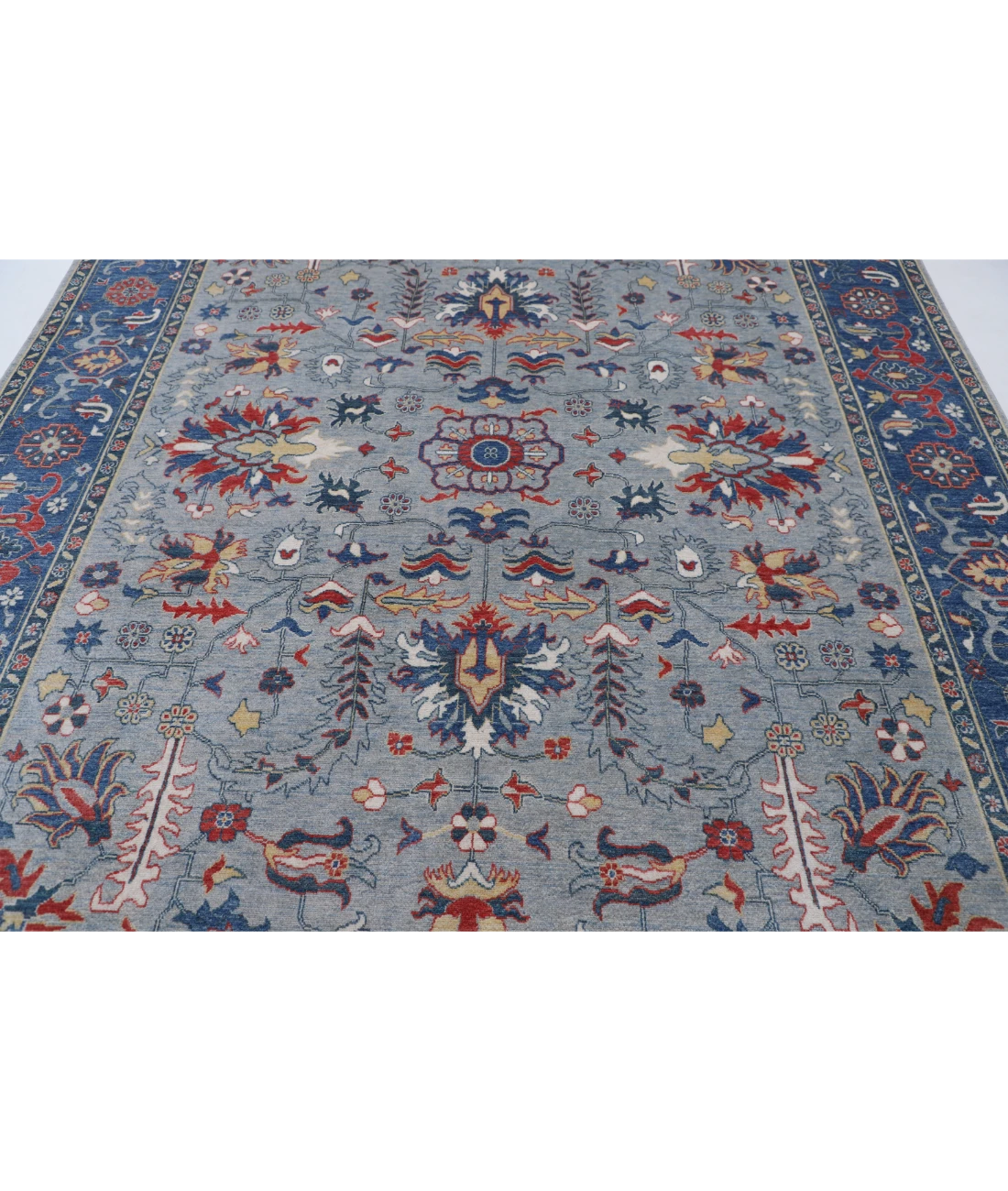 Power Loomed Pasha Wool Rug 7' 11" X 10' 0" 7' 11" X 10' 0" (241 X 305) / Grey / Blue
