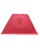 Vista 6'4'' X 9'9'' Power-Loomed Wool-Bamboo Silk Rug 6'4'' x 9'9'' (190 X 293) / Red / Red