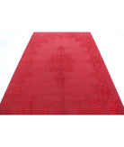 Vista 6'4'' X 9'9'' Power-Loomed Wool-Bamboo Silk Rug 6'4'' x 9'9'' (190 X 293) / Red / Red