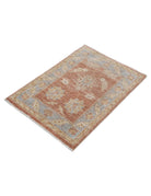Ziegler 2' 1" X 2' 11" Hand-Knotted Wool Rug 2' 1" X 2' 11" (64 X 89) / Lilac / Blue